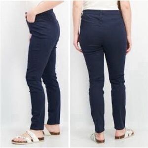 Market & Spruce Navy Olivia Skinny Fit High Rise Plain Pants Size 2